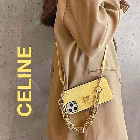 celine アイフォン 11Pro/11Promax/11 カバー チェーン