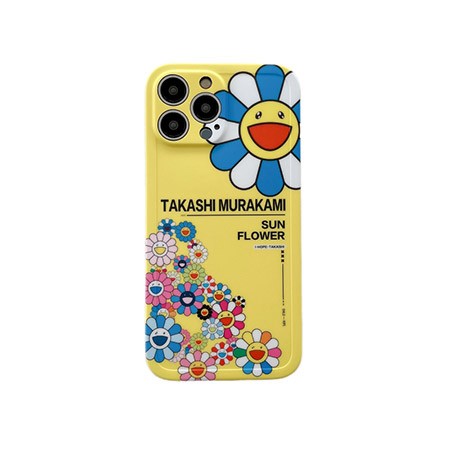 アイフォーン 15 ultra カバー murakami sunflower風 