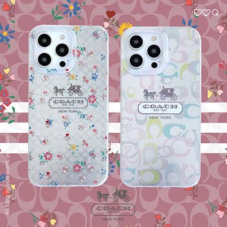 ブランド カバー iphone15plus coach  モノグラム