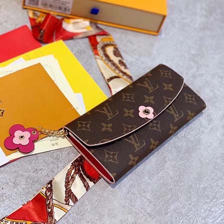 LV、エミリー、クラシック、財布、クローバー、花々、粉色レザー、モノグラム花模様、実用的、優雅、アップグレード版